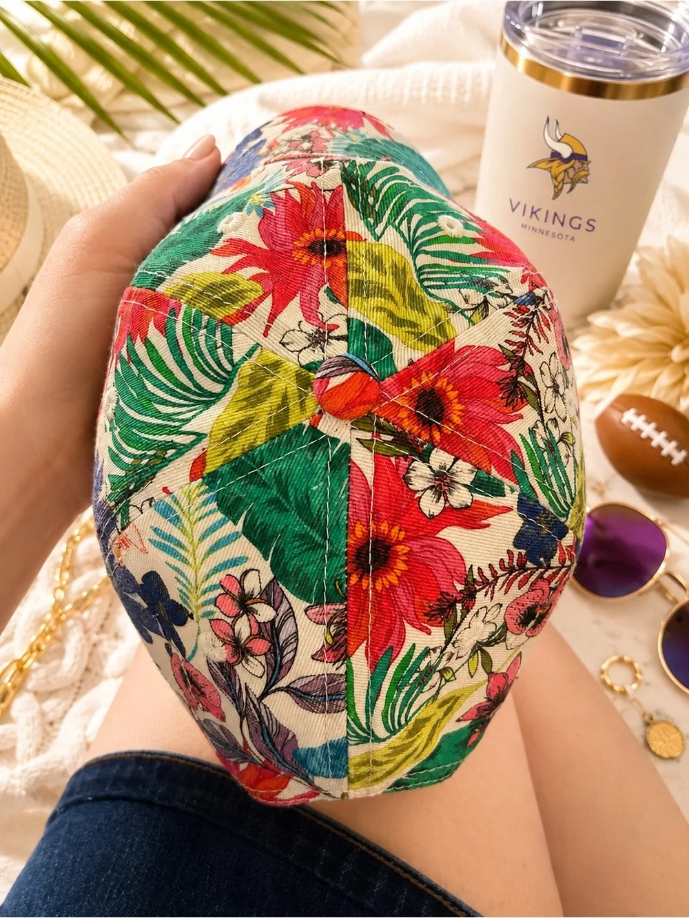 ’47 Brand Minnesota Vikings Floral Tropical Women’s Adjustable Hat
